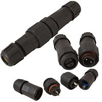 Разъём герметичный RUICHI SZC-188A-2P IP68 (250V 10A), 2-х полюсный | код 106765 | Ruichi