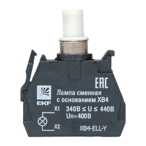 Лампа сменная c основанием XB4 желтая 400В PROxima | код XB4-ELL-Y | EKF фото 3
