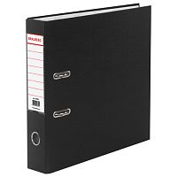 Папка-регистратор BRAUBERG с покрытием из ПВХ, 70 мм, черная (удвоенный срок службы), 220891 | код 220891 | BRAUBERG