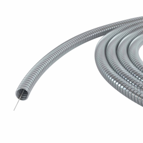 Металлорукав из оцинкованной стали DN 15мм, Dвн 15,5 мм, Dнар 18,5 мм, IP40, с протяжкой, 100м | код 667R1518100P | DKC