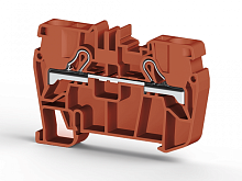307 124, Клеммник пружинный быстрозажимной (Push in), 6 мм.кв. (красный), PYK6 | код 0.0.0.3.07124 | KLEMSAN