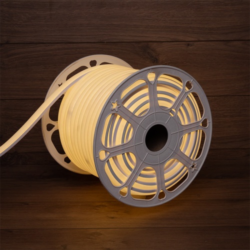 Гибкий неон LED SMD, форма – D, 16х16 мм, теплый белый, 120 LED/м, бухта 50 м | код 131-086 | NEON-NIGHT Гибкий неон LED SMD, форма – D, 16х16 мм, теплый белый, 120 LED/м, бухта 50 м | код 131-086 | NEON-NIGHT