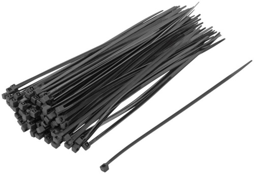 Хомуты нейлоновые, черные для проводов 100шт., 150х2,5мм | код 60390 | FIT