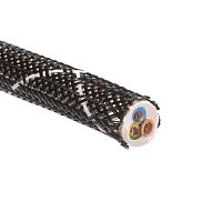 Оплетка кабельная из полиэстера XP-38 черн./бел. (уп.50м) Fortisflex 102342