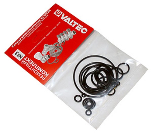 Набор №3 Кольца уплотнительные из EPDM, ремонтный комплект для радиаторной арматуры, латунных фильтр | код. VT.KIT.3.0 | VALTEC