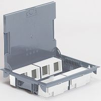 Напольная коробка с глубиной 65 мм - неукомплектованная - 8х2 модуля - антикоррозийное покрытие | код 089625 | Legrand