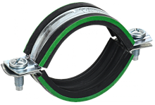 ELASTA Скоба метал. двухкомп. с резин. уплотн. d=25-28мм IEK | код ET-MP40D-SK-025-02-130 | IEK