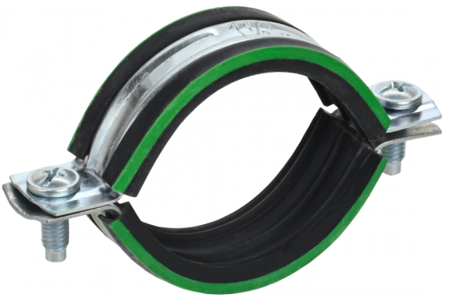 ELASTA Скоба метал. двухкомп. с резин. уплотн. d=25-28мм IEK | код ET-MP40D-SK-025-02-130 | IEK
