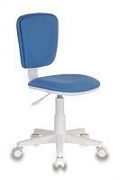 Кресло детское Бюрократ CH-W204NX голубой 26-24 крестов. пластик пластик белый | код 1146910 | БЮРОКРАТ