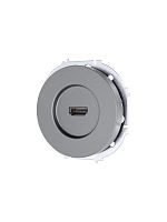 Розетка HDMI 1-м СП OSEN механизм сер. матов. LEZARD 743-7488-203