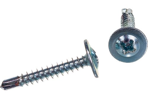 Саморез металл/металл 4.2х25 сверло цинк 1000 шт | код screw-mm-4.2x25s-1000 | ЭТМ-Крепеж