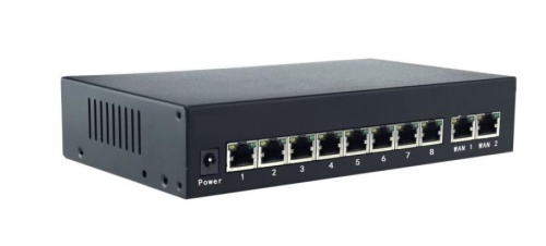 Коммутатор неуправляемый 8 портов, PoE+, 2-Uplink, 120 ВТ | код 4073 | Бастион