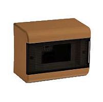 Щиток распределительный навесной на 9 модулей с дверцей коричневый IP40 (ЩРн-П-9) | код 68029К | Ruvinil