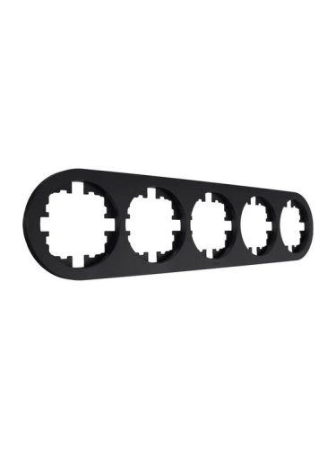 Рамка 5-м OSEN горизонт. круглая черн. бархат LEZARD 744-4200-150 Рамка 5-м OSEN горизонт. круглая черн. бархат LEZARD 744-4200-150