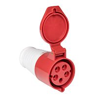 Розетка 215 переносная 3Р+РЕ+N 16А 380В IP44 HLT | код 083-03-23 | HLT