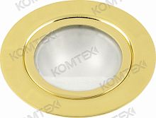 Светильник мебельный Vela 12 1 04 встр., с штамп., зол Comtech | код P00207/1 | COMTECH