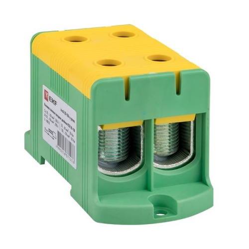 Клемма силовая вводная двойная КСВ 35-150 желто-зеленая PROxima | код kvs2-35-150-y-green | EKF фото 2