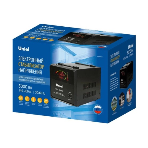 Стабилизатор напряжения RS-1 5000X 5000В.А 1ф релейный напольн. TM Uniel UL-00012858 фото 5 Стабилизатор напряжения RS-1 5000X 5000В.А 1ф релейный напольн. TM Uniel UL-00012858 фото 5
