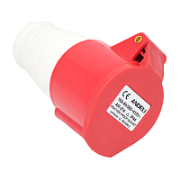 Розетка переносная AM-214 16A 380V~415V 3P+E IP44 (ANDELI) | код ADL13-026 | ANDELI