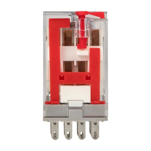 Реле промежуточное с кнопкой и мех, Индикацией RPAt 22/4 5A 230В AC AVERES | код rpat-22-4-230AC | EKF фото 5