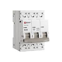 Автоматический выключатель ВА 47-63N 3P 20А (В) 4,5 кА PROXIMA EKF | код M634320B | EKF