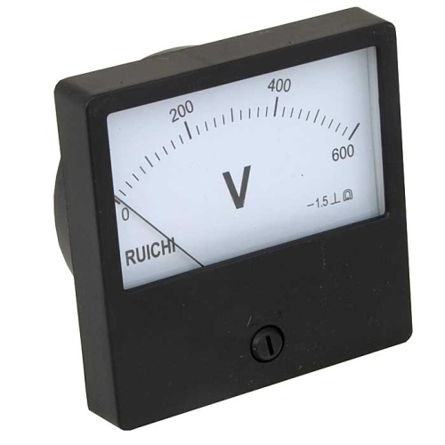 Вольтметр RUICHI М42300 600В (Аналог), щитовой | код 94809 | Ruichi Вольтметр RUICHI М42300 600В (Аналог), щитовой | код 94809 | Ruichi