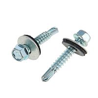 Саморезы кровельные 6,3х32 оцинк с буром - коробка | код 144791 | Tech-KREP
