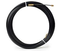 Нейлоновая кабельная протяжка НКП диаметр 4мм длина 5М с наконечниками черная HLT | код 084-18-007 | HLT