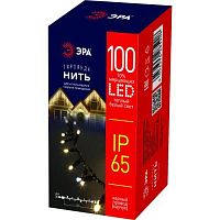 Светодиодная новогодняя гирлянда ERAPS-NK10 нить 10 м тёплый свет 100 LED | код Б0051888 | ЭРА