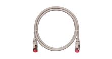 Шнур S/FTP 4 пары Кат.6a 2хRJ45/8P8C T568B 7х0165мм LSZH серый 3м | код NMC-PC4SA55B-030-C-GY | NIKOMAX