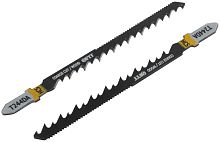 Полотно по дереву двусторонние HCS шлифованные под свободным углом зубья 100/75мм (T244DA) (уп.2шт) FIT 40907