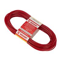 Трос стальной в ПВХ оплетке d=2,5 мм, красный ( моток 20 м) REXANT | код 09-5125-1 | REXANT