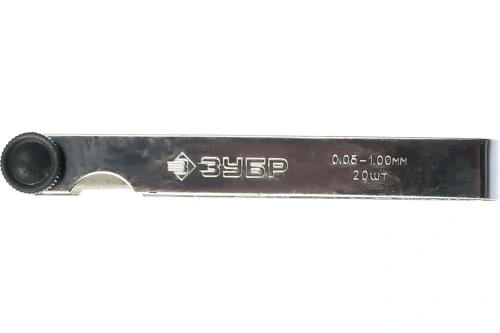 Щупы автомобильные, 0,05 - 1,00мм, набор Мастер 20шт | код 4325-H20_z01 | ЗУБР