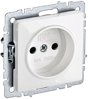 BRITE Роз. без з/к с з/ш 10А РСш10-2-БрБ бел. IEK | код BR-R13-10-K01 | IEK