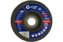 Круг лепестковый торцевой Cutop Profi (80 лепестков) 125 х 22.2 мм, Р40 | код 70-12540 | FIT
