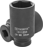 IS11234 Головка торцевая ударная глубокая 1/2DR, 34 мм | код IS11234 | Thorvik