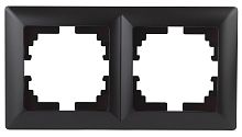 Рамка на 2 поста, СУ, Solo, антрацит, 4-502-05 | код Б0043414 | ЭРА