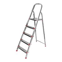 Стремянка металлическая 5 ступенек, усиленный профиль REXANT | код 12-5055 | REXANT