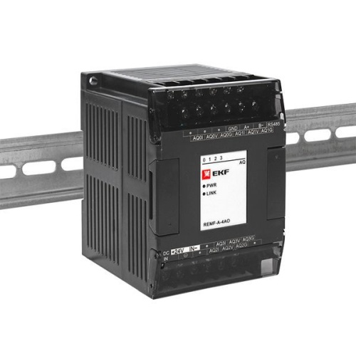Модуль аналогового вывода REMF 4 PRO-Logic (с поверкой) EKF REMF-A-4AO-V