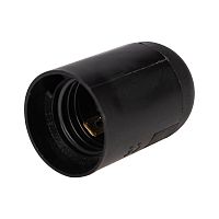 Патрон пластиковый термостойкий подвесной Е27, черный REXANT | код 11-8828 | REXANT