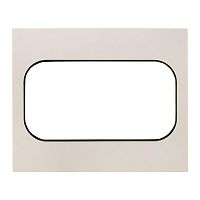 Стокгольм Рамка для розетки 2-местная белая с линией цвета черный PROxima | код EYM-G-303-20 | EKF