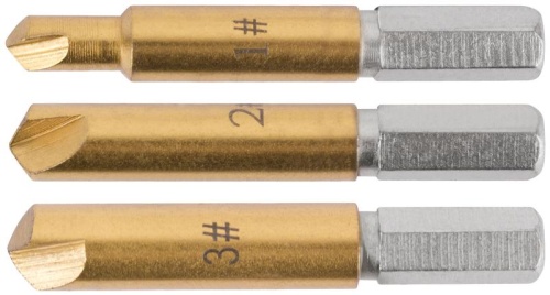 Набор экстракторов профи быстрорежущая HSS сталь 3шт FIT 36453 фото 2