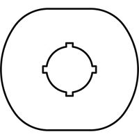 Шильдик MA6-1000 (1 место) для пластикового кнопочного поста MA6-1000 | код 1SFA611930R1000 | ABB