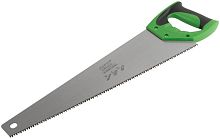 Ножовка по дереву крупный каленый зуб 5 TPI 2D заточка пластиковая прорезиненная ручка 500мм FIT 40423