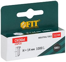Скоба для степлера закаленные гвозди 14мм (уп.1000шт) FIT 31244