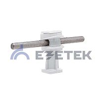 Держатель проводника круглого 6-8 мм прозрачный, высота 36 мм, пластик | код 91006 | ЕЗЕТЕК