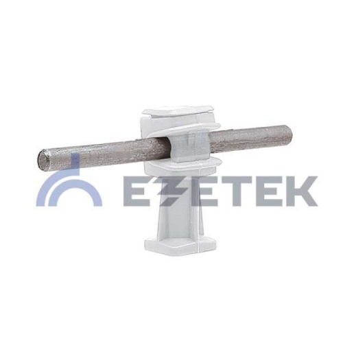 Держатель проводника круглого 6-8 мм прозрачный, высота 36 мм, пластик | код 91006 | ЕЗЕТЕК