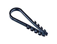 Дюбель-хомут для круглого кабеля черный 19-25 Jazzway (100 шт/уп) | код 5054882 | JazzWay