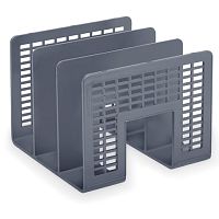 Лоток-сортер для бумаг BRAUBERG Radikal, 3 отделения, 207х212х165 мм, сетчатый, серый, 235365 | код 235365 | BRAUBERG