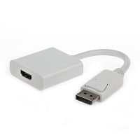 Переходник DisplayPort -> HDMI Cablexpert A-DPM-HDMIF-002-W, 20M/19F, белый, пакет | код A-DPM-HDMIF-002-W | Cablexpert